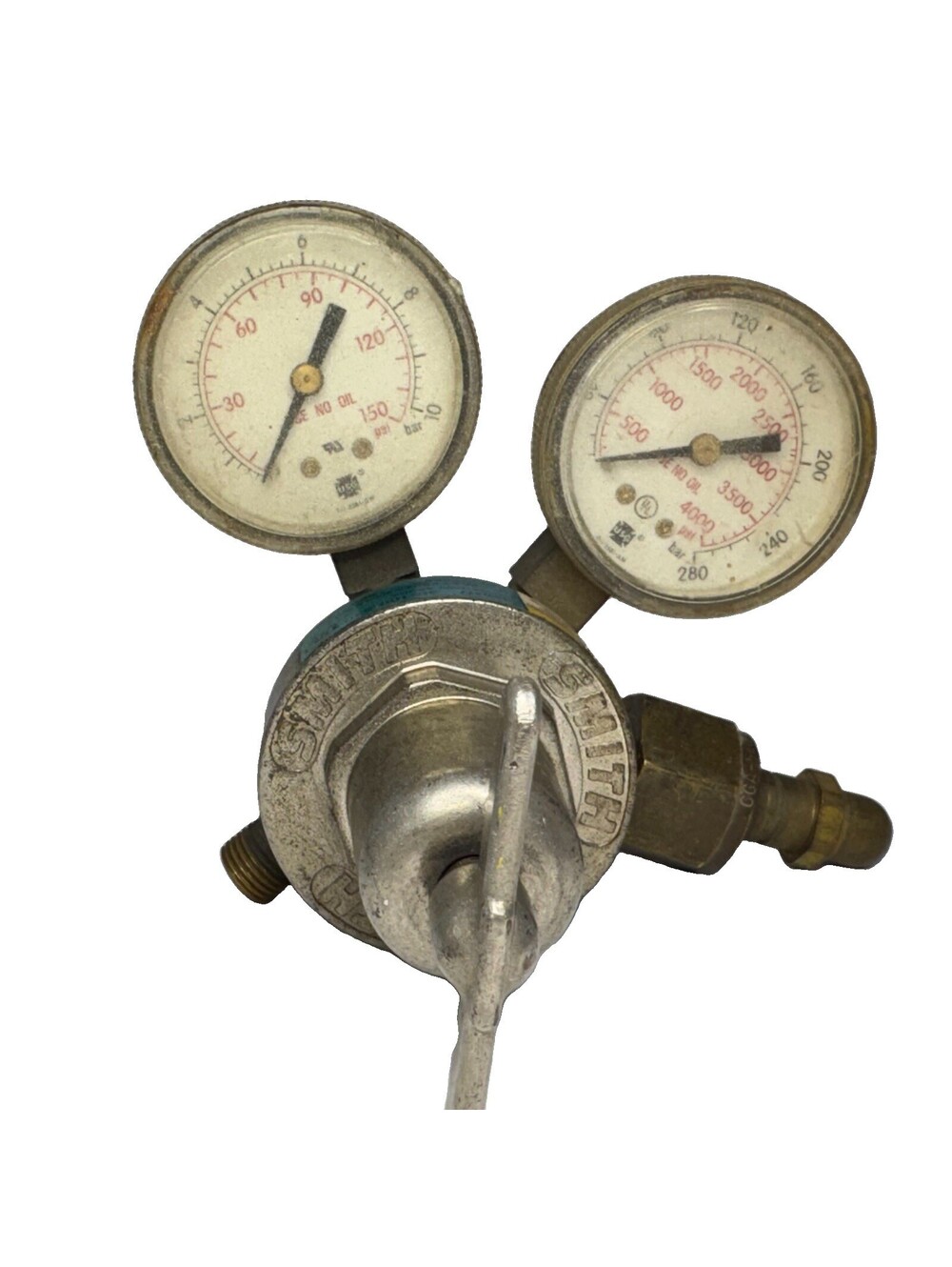SMITH OXYGEN GAS REGULATOR CGA540 MED DUTY SER 30-100-540 MADE IN USA